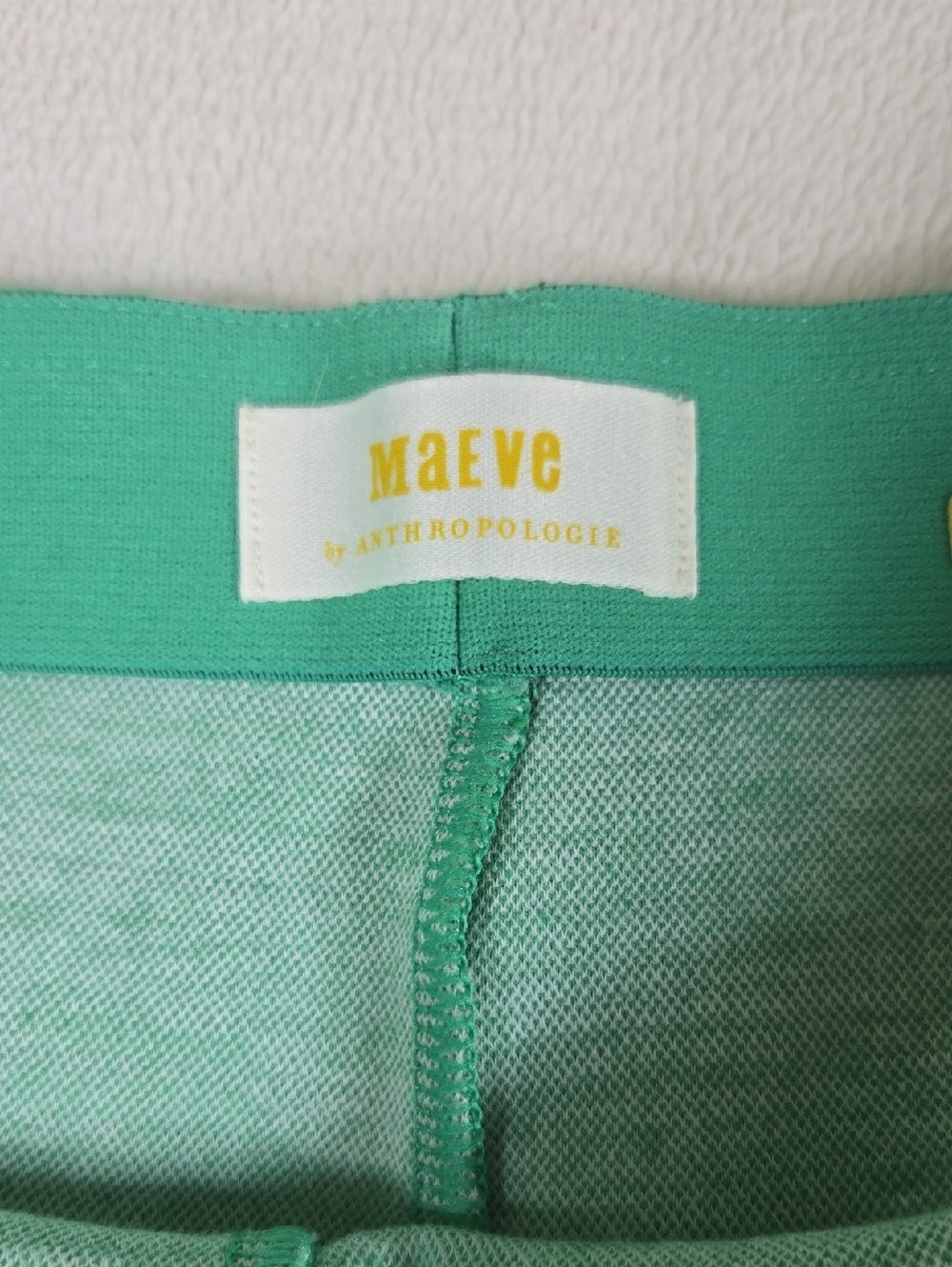 Anthropologie Maeve Mint Green Seam-Detail Leggings - Picture 2 of 9